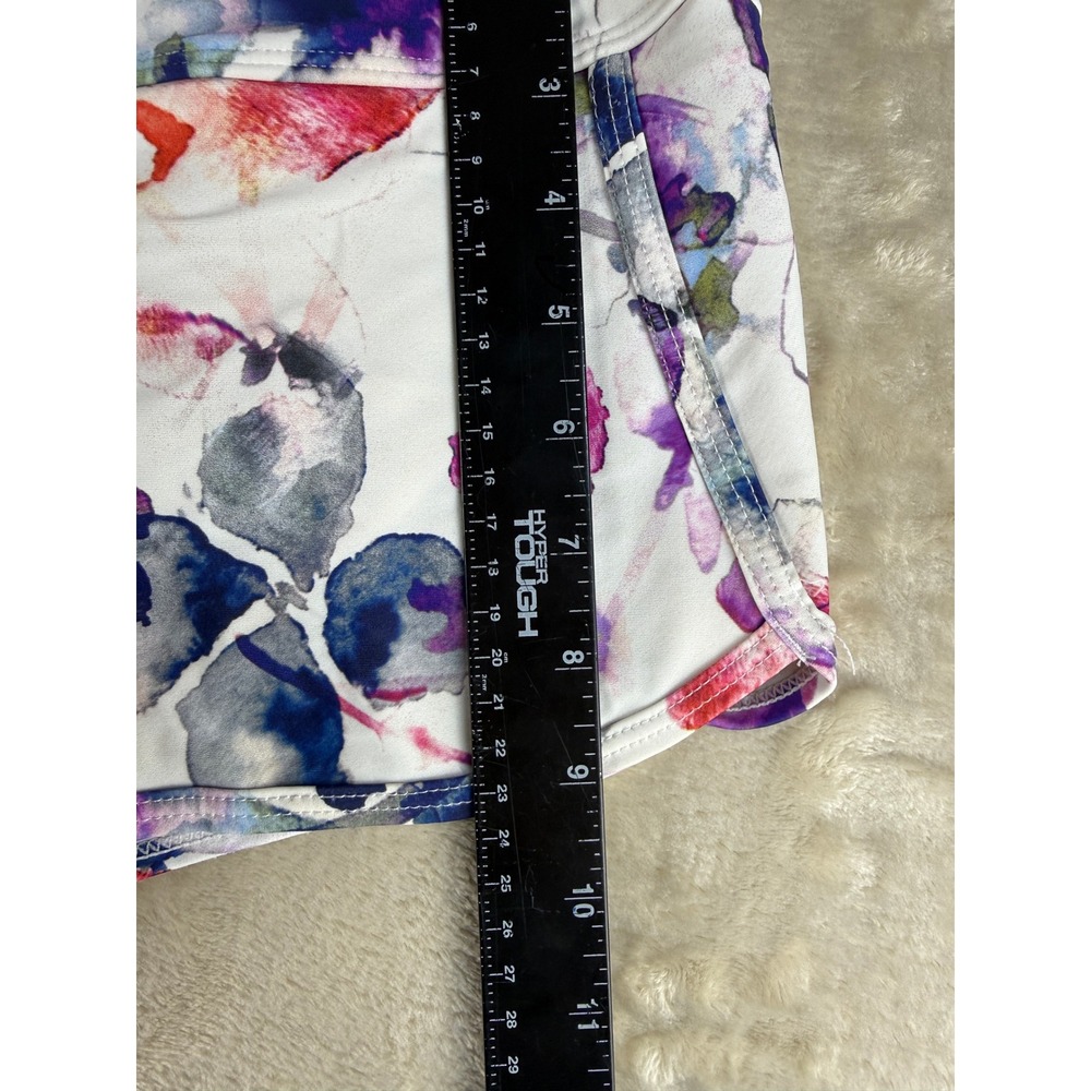Athleta Womens Watercolor Floral Board Shorts Purple White Size S Swim Shorts - Picture 6 of 10